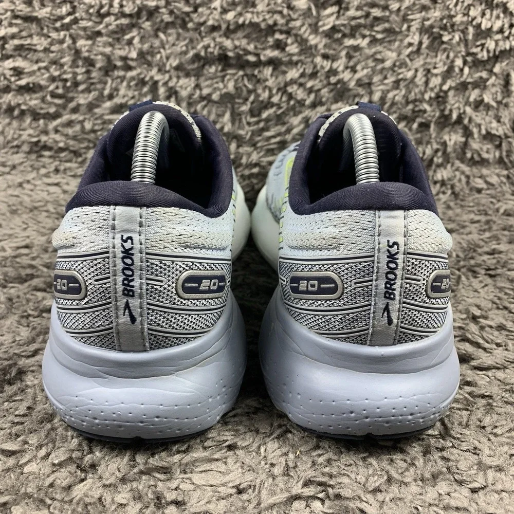 Brooks Glycerin 20 Womens Size 10 B Blue Gray White Athletic Running Sneakers